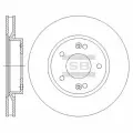 Диск тормозной передний для Киа Сид 1 2006-2010 год выпуска (Kia Ceed 1) HI-Q SD1074