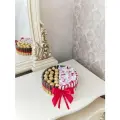 Сладкий подарок торт из шоколадок мерси, конфет Ферреро Роше и Раффаэлло/ Букет из конфет