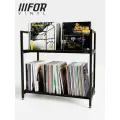 Стойка подставка Forvinyl для виниловых пластинок и винилового проигрывателя дисков, напольная из металла черная