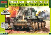 Сборная модель Немецкий танк PzBfwg 38t Прага Ausf A-D (1/35) 3542 MSD