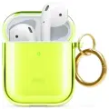 Чехол Elago для AirPods Gen 1 & 2 Clear Hang case Neon Yellow