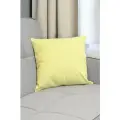 Чехол для декоративной подушки 40х40 см, желтый/белый в клетку