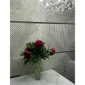 Стеновые панели декоративные из МДФ 3D / Цвет: бетон светлый / 4шт