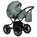 Коляска универсальная всесезонная 2 в 1 Indigo MIO ECO Plus 14 03 (шалфей кожа)