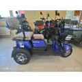 Электрический трицикл Sky Way X3 3х-местный 1000w Li-ion 48v 25Ah, литий аккумулятор, синий