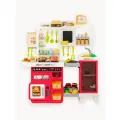 Кухня детская игровая с посудой и продуктами, высота 81см, пар, вода, свет, звук, 85 предметов