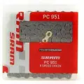 Цепь SRAM PC 951, 9 скоростная, 114 звеньев, замок PowerLink Gold для велосипеда