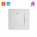 Умный терморегулятор для водяного тёплого пола и бойлера, сенсорный WIFI термостат на 5А с ЖК экраном, белый
