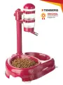 Поилка для собак Сухие усы с шариком Tenberg Water Dispenser Dual Vinous