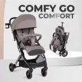 Коляска прогулочная складная Farfello Comfy Go Comfort Chrome, темно-бежевый
