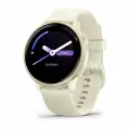 Умные часы Garmin Vivoactive 6, GPS, Amoled, лунно-золотистый с ремешком цвета слоновой кости (010-02985-01)