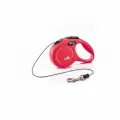 Flexi NEW CAT 3м до 8кг поводок-рулетка трос, красный