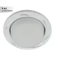 (4 шт.) Светильник точечный ЭРА KL 77 AL/WH /1 Gx53,220V, 13W, серебро/белый