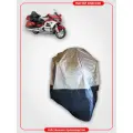 Чехол на мотоцикл HONDA GOLD WING 1800 TOUR, водонепроницаемый, полиэстер100%, серебристый.