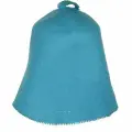 Колпак для бани 100% шерсть голубой