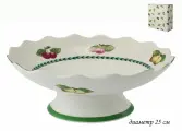 Фруктовница на ножке 25 см фрукты 1 шт.