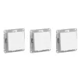 3 шт. Systeme Electric AtlasDesign Лотос Переключатель 1-клавишный, сх.6, 10АХ, механизм, ATN001361