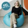 Кресло Мешок Бирюзовый Оксфорд 4XL большое, мягкое, бескаркасное для балкона и лоджии, пуфик для взрослых, взрослое, детей и подростков