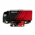 Машинка Tarmac Works 1/64 Pandem Yaris Advan With Truck Packaging Diecast Scale Model Car