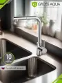 Смеситель для кухни с вытяжным изливом и подключением к фильтру воды GROSS AQUA Extra Plus, латунь, хром, 3145609C
