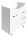 Тумба под раковину Sanita Лагуна 60 TLGN65 белая глянцевая