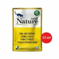 PRIME NATURE паучи в желе Тунец и куриное филе для кошек 100г (12 шт)