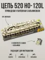 Цепь приводная SFR 520HO 120L усиленная, сальниковая, золотая для эндуро и кроссовых мотоциклов