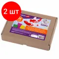 Комплект 2 шт, Глина полимерная запекаемая, набор 36 цветов по 20 г, с аксессуарами, в гофрокоробе, BRAUBERG, 271159