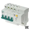 Дифференциальный автомат DEKraft ДИФ-101 4П 30 мА C 4.5 кА AC электронный 1 шт.