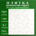 Потолочная плитка из пенопласта с рисунком 50х50 экструдированная