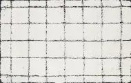 Коврик для ванной Swensa Note 50x80 см цвет черно-белый