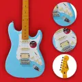 Электрогитара Palker Studio Stratocaster, с чехлом, 6 струн, небесно-голубая, 22 лада с чехлом