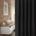 Штора для ванной Primanova PREMIUM 180х200 см текстиль черная