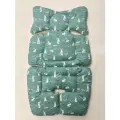 Матрас в коляску Baby.Eco.Decor / Матрасик в прогулочную коляску / Вкладыш-матрасик в автолюльку, в автокресло и в стул для кормления зайки на мятном