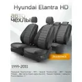 Чехлы на сиденья Hyundai Accent 2/3 1999-2011 (Экокожа) Серия PRO