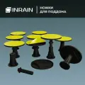 Ножки для душевого поддона INRАIN IN LB-8, 8 штук, АBS-пластик, черные