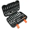 Набор инструментов STHOR 1/4 56 предметов пластиковый кейс 58643