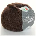 Пряжа Alpaca Peruana Seam цвет 404 горький шоколад, 5шт*(167м/50г), 100% перуанская альпака