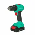 Бесщеточная аккумуляторная дрель-шуруповерт Powertex Brushless Drill 13мм, АКБ 20В, 20 В, Li-ion, 60 Нм, 0-500/0-2000 об/мин, 2АКБ.