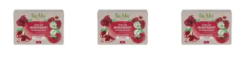 Натуральное мыло BIOMIO Bio-Soap Aromatherapy, гранат и базилик, 90 гр, 3 шт