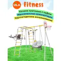 Уличный комплекс Romana Fitness, качели плетеные с подушкой