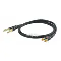 Proel CHLP310LU5 Сценич. кабель, 2xJACK 6.3 mm mono — 2хRCA папа длина 5m