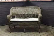 Двухместный диван из ротанга мэдисон MADISON арт. М03195 brown с подушкой на сидение