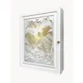 Ключница настенная с дверцей. Topposters, белая (петли слева)