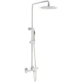 Душевая система Kaiser Serio 05382-4 с термостатом Белая матовая латунь на стену с изливом со смесителем