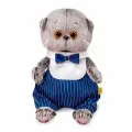 Кот Басик BABY в манишке с бантом (20см, в подарочной коробке) BB-085