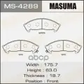 MASUMA MS-4289 колодки дисковые!\ Isuzu Elf 84-03