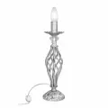 Настольная лампа свеча большая ковка хрусталь S5099-1
