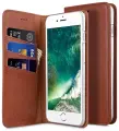 Кожаный чехол книжка Melkco для iPhone 7 Plus/ 8 Plus - Herman Series Book Style Case, светло-коричневый