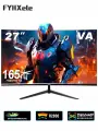 27-дюймовый игровой монитор QHD 1440P 165Hz R2800 Curved VA LED Free-sync 100%sRGB 1ms HDMI/DP/аудио/USB Черный